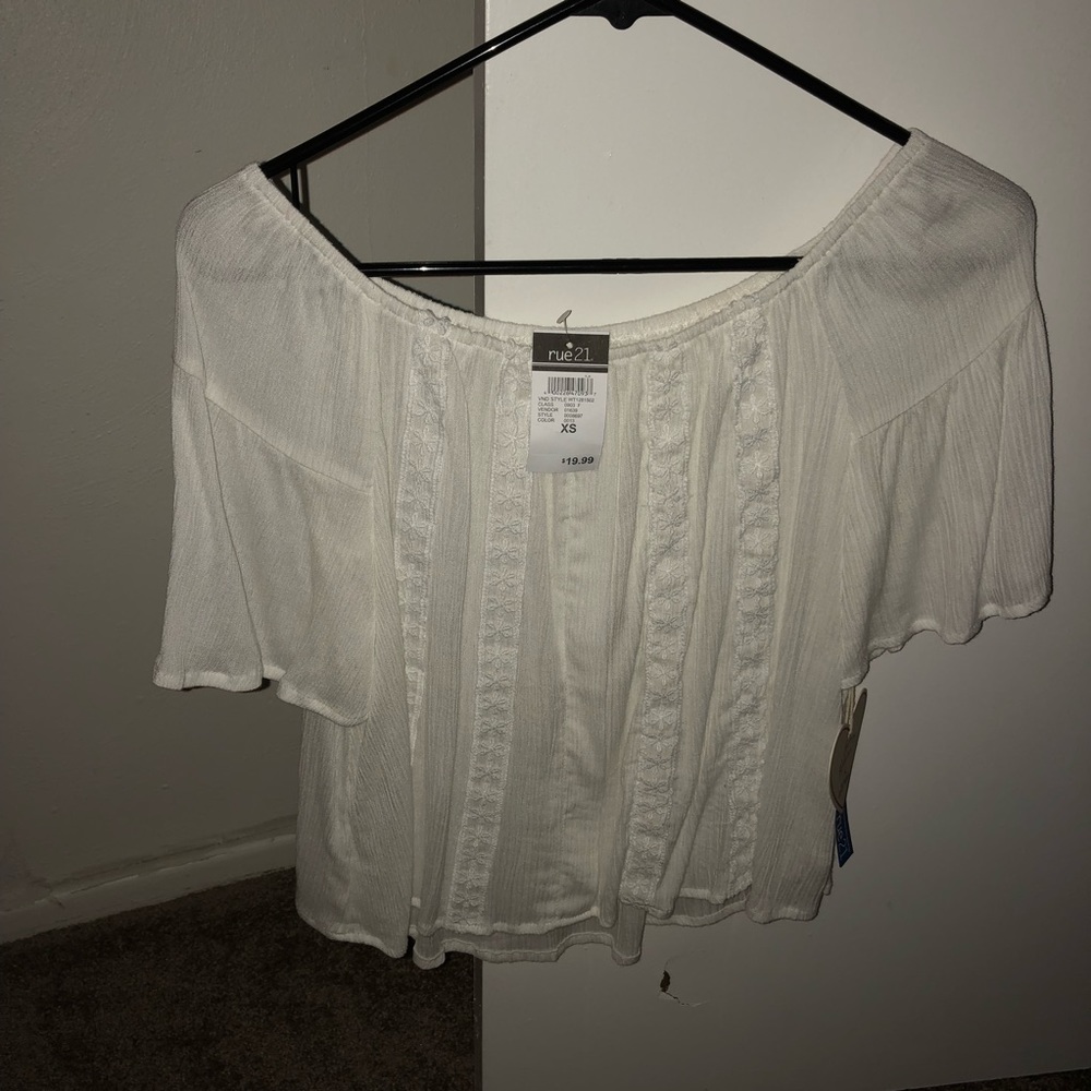 Off the shoulder shirt